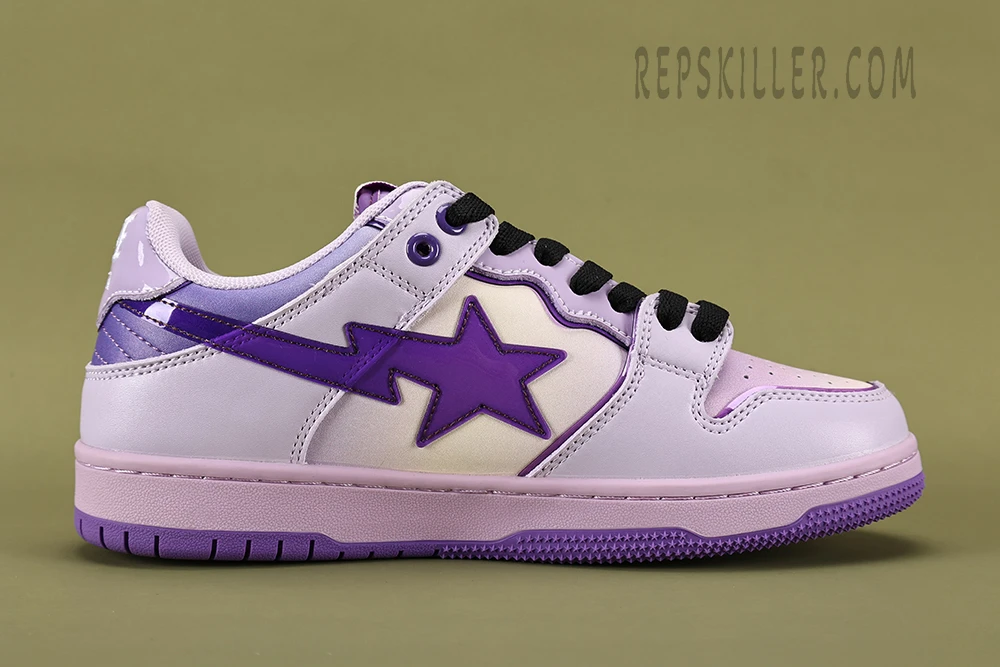 A Bathing Ape Sk8 Sta 1 M1 Purple Low Sneakers