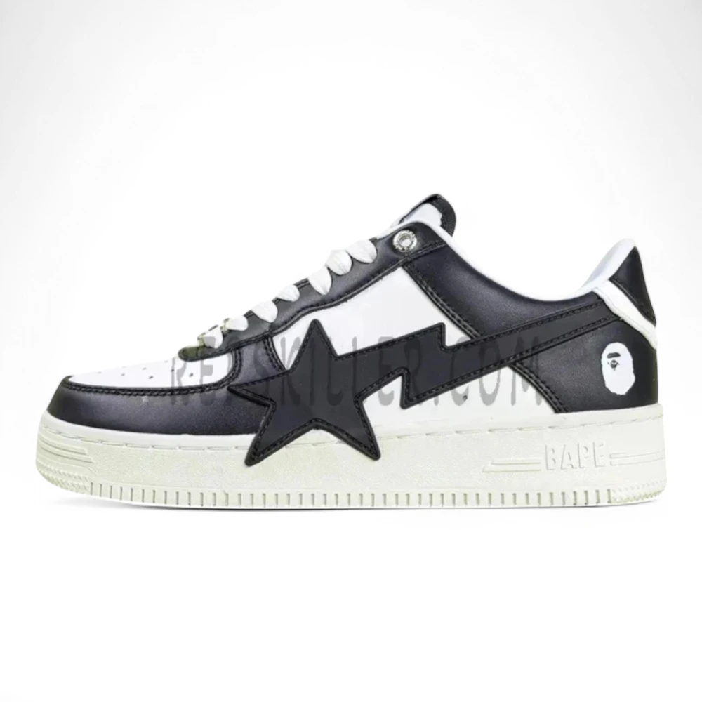 A Bathing Ape Bapesta Os Black Low Sneakers