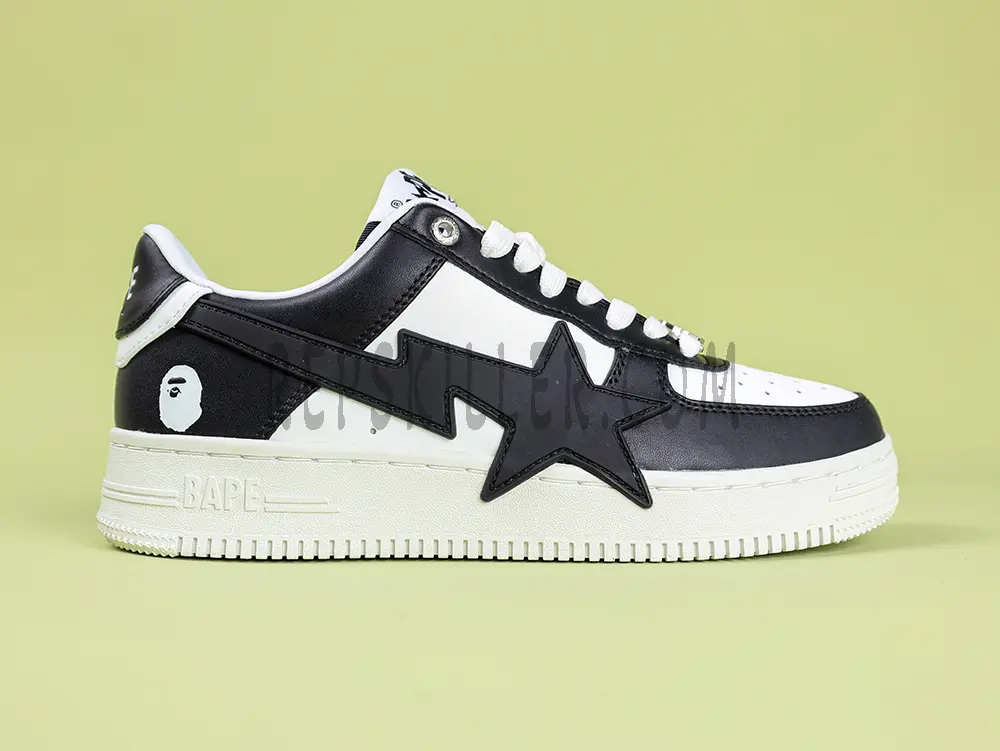 A Bathing Ape Bapesta Os Black Low Sneakers
