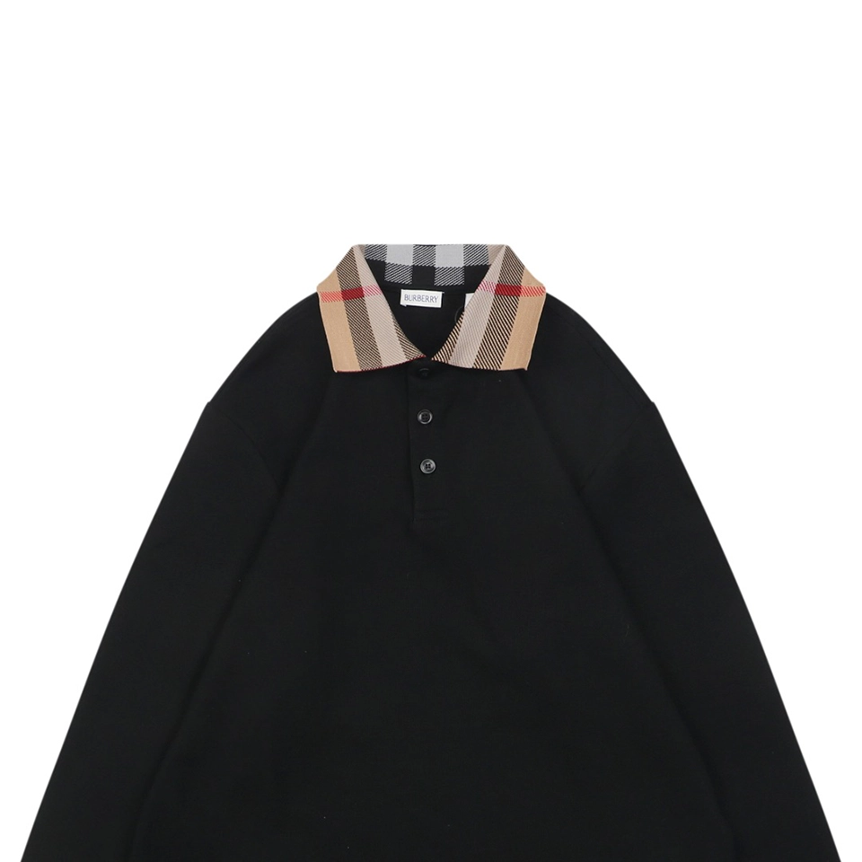 Bbry Check Collar Polo Shirt 2