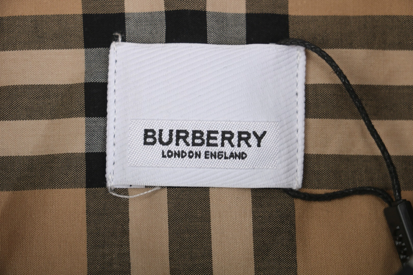 Bbry Check Letter Detail Shirt