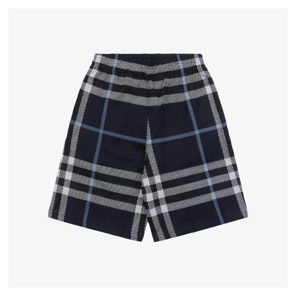 Bbry Check Pattern Knit Shorts