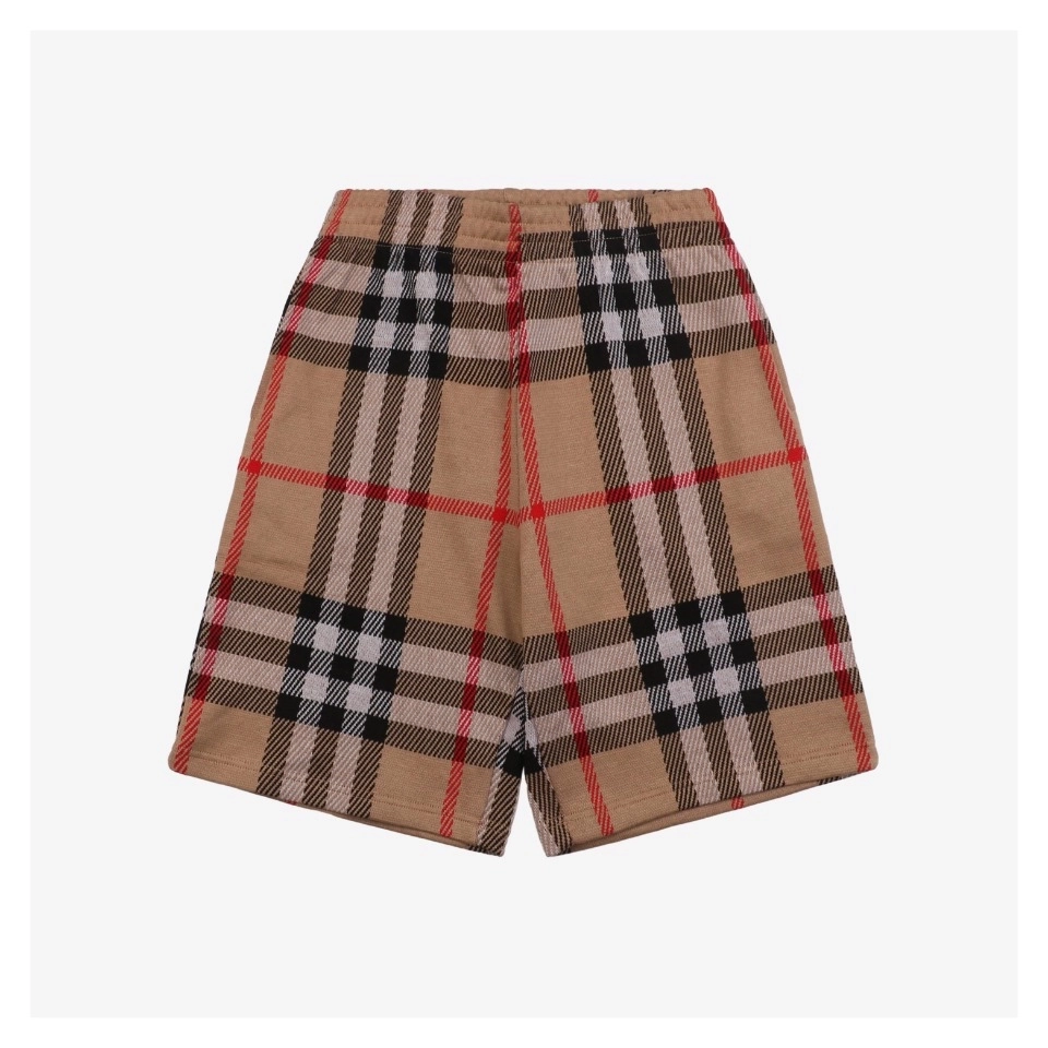 Bbry Check Pattern Knit Shorts
