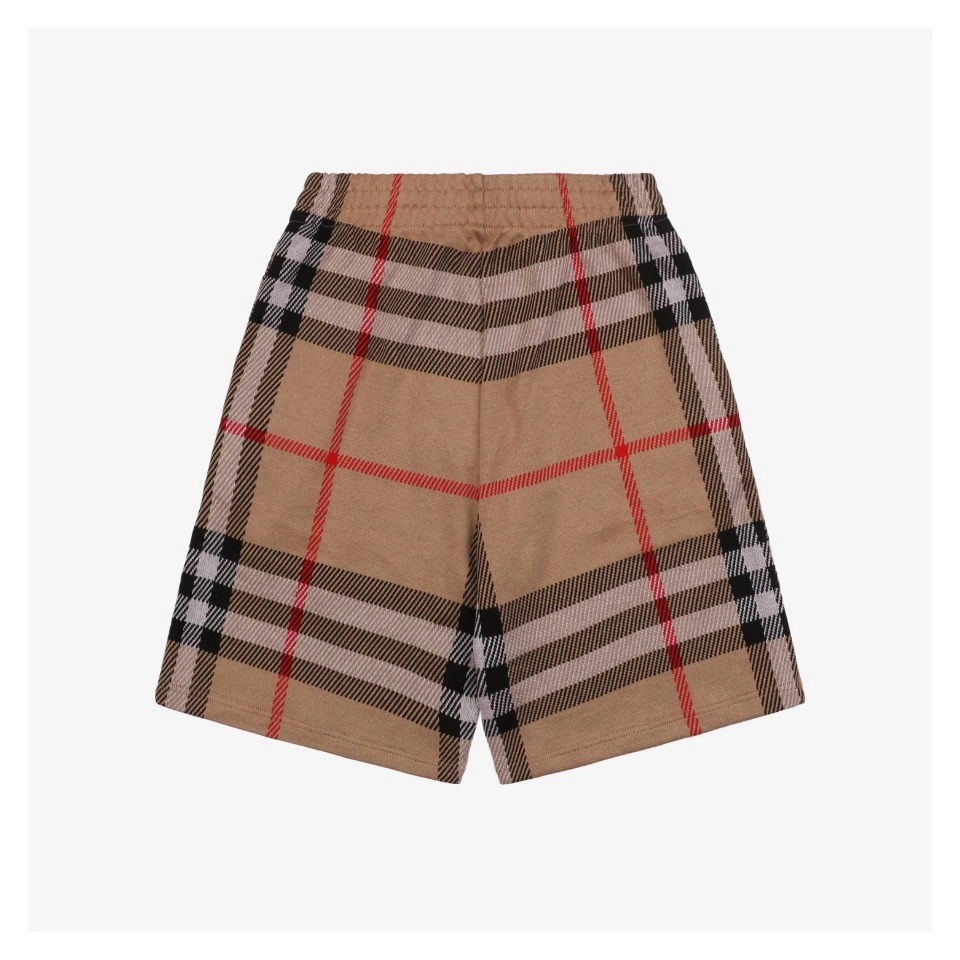 Bbry Check Pattern Knit Shorts