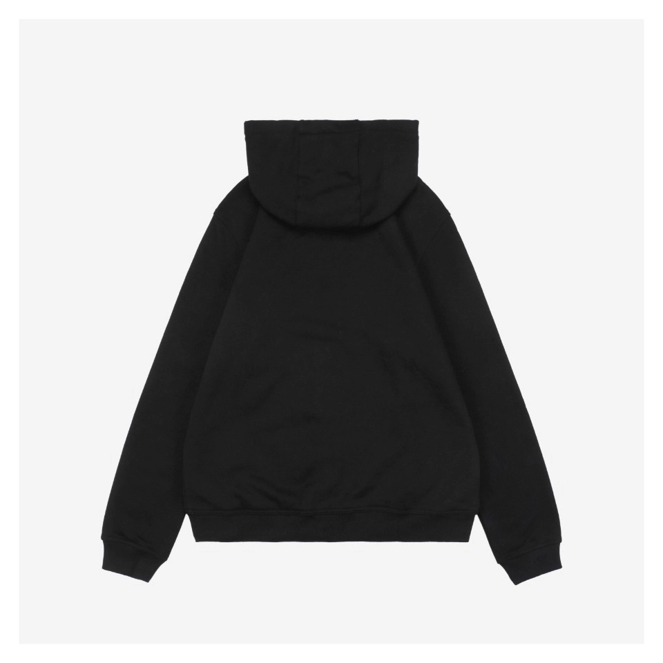 Bbry Colorblock Equestrian Logo Zip Hoodie