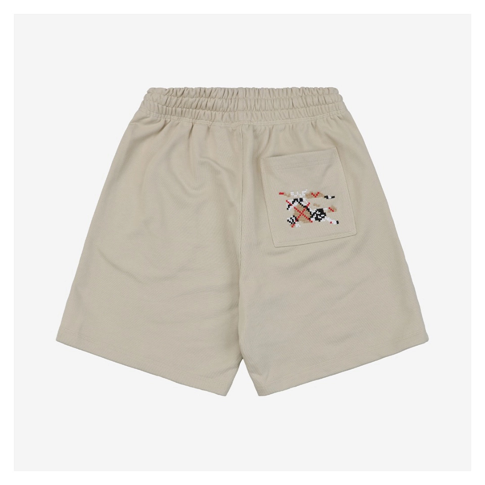 Bbry Cross Stitch Equestrian Logo Pocket Shorts