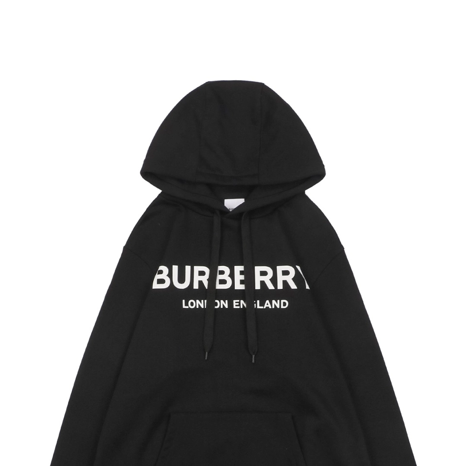 Bbry Double Logo Print Hoodie