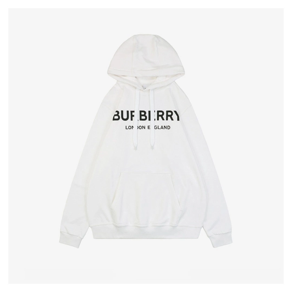 Bbry Double Logo Print Hoodie