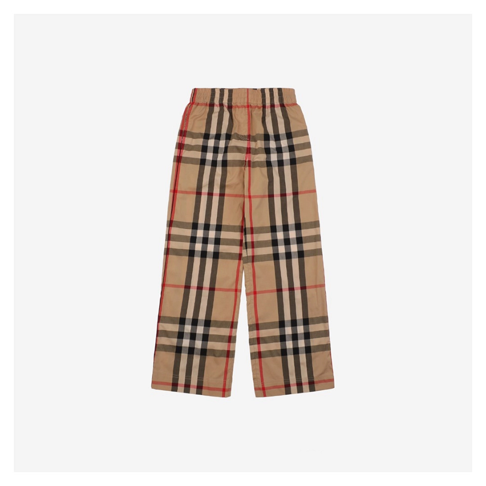 Bbry Large Vintage Check Trousers