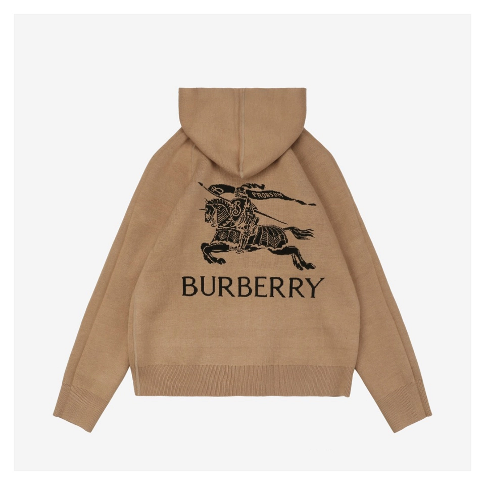 Bbry Reversible Check Knight Zip Hoodie