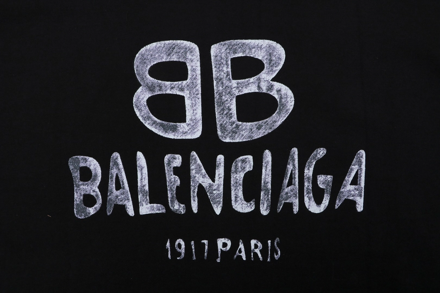 Balenciaga 1719 Double B Graffiti Logo T Shirt