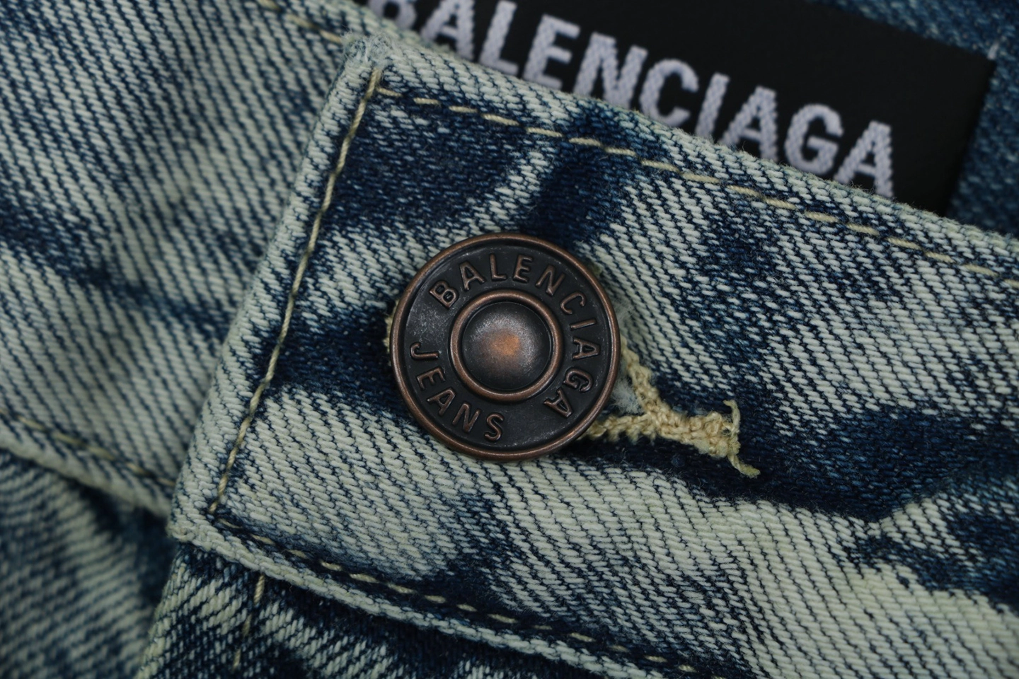 Blcg Baggy Ice Blue Washed Wide Leg Denim Jeans