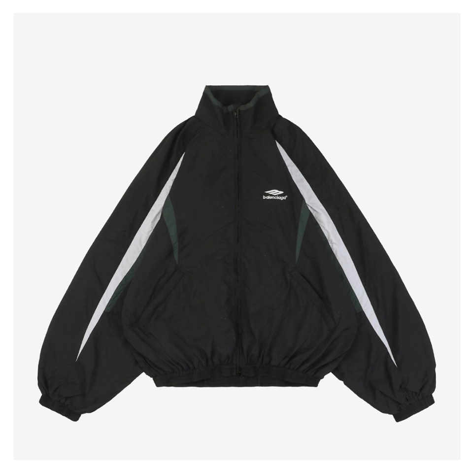 Blcg Black Green White Paneled Jacket