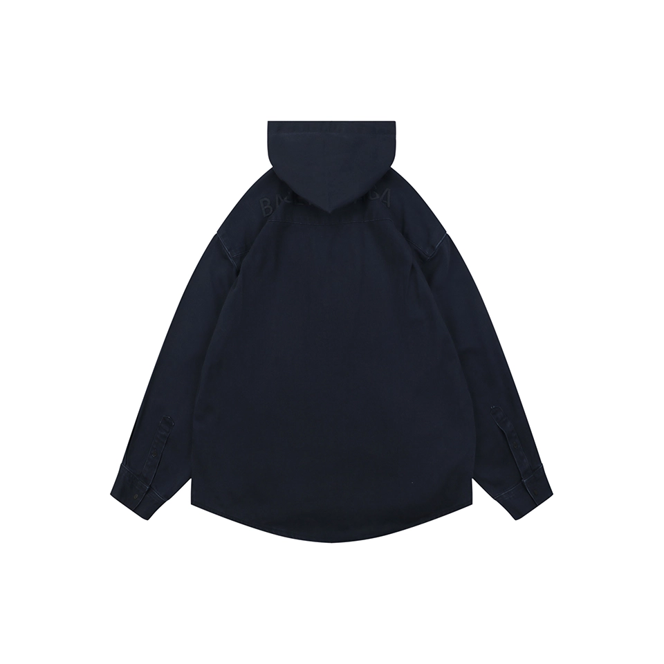 Blcg Deconstructed Hooded Denim Shirt Jacket