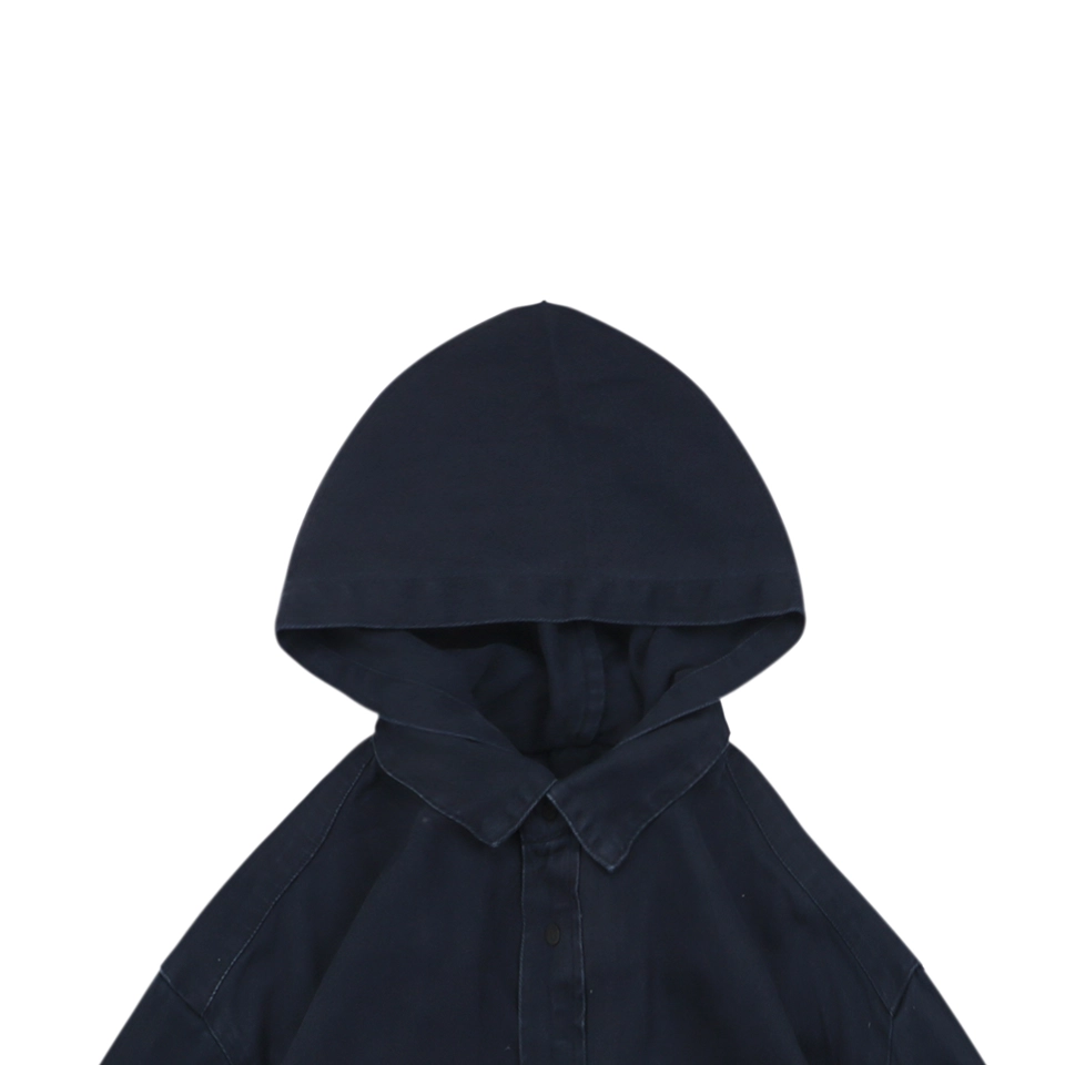 Blcg Deconstructed Hooded Denim Shirt Jacket
