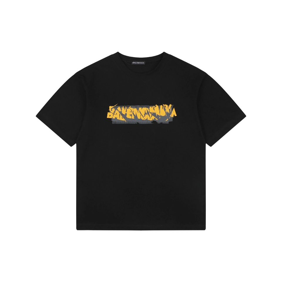 Balenciaga-Distressed-Logo-Print-T-Shirt12.jpeg.webp Blcg Distressed Logo Print T Shirt