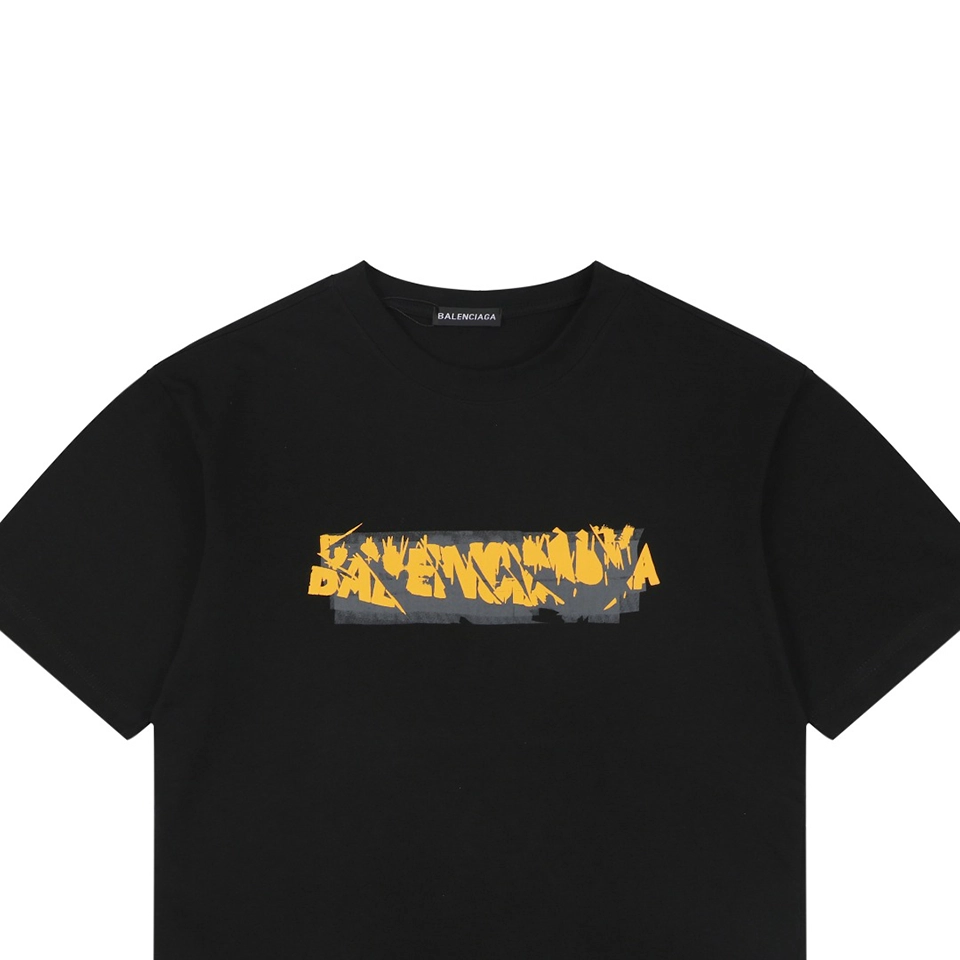 Balenciaga-Distressed-Logo-Print-T-Shirt18.jpeg.webp Blcg Distressed Logo Print T Shirt