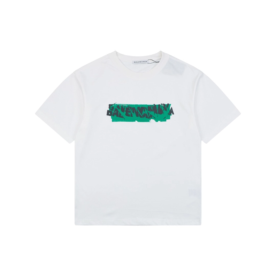 Balenciaga-Distressed-Logo-Print-T-Shirt4.jpeg.webp Blcg Distressed Logo Print T Shirt