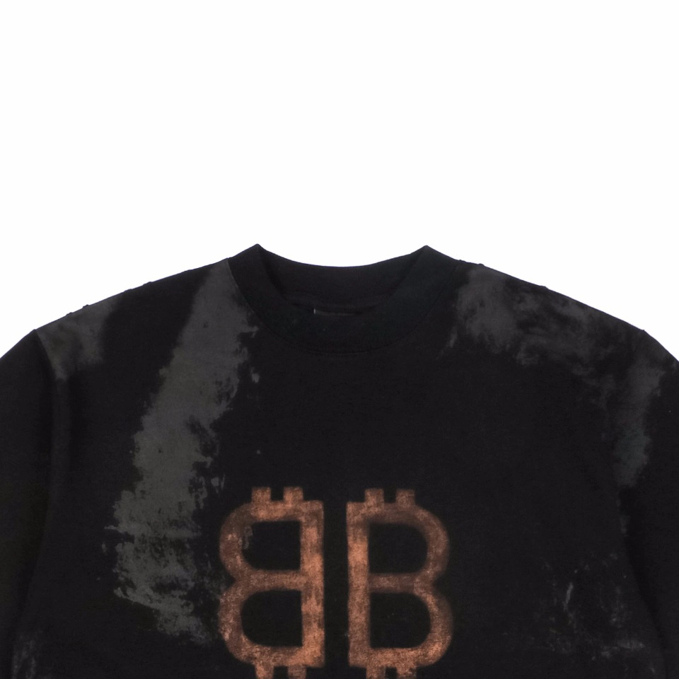 Balenciaga-Double-B-Mud-Dyed-Vintage-Print-T-Shirt1.jpeg.webp Blcg Double B Mud Dyed Vintage Print T Shirt