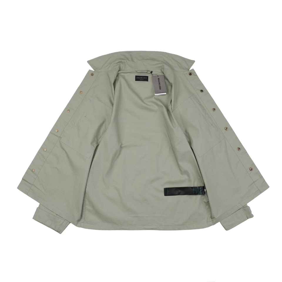 Blcg Double Zip Cotton Shirt Jacket