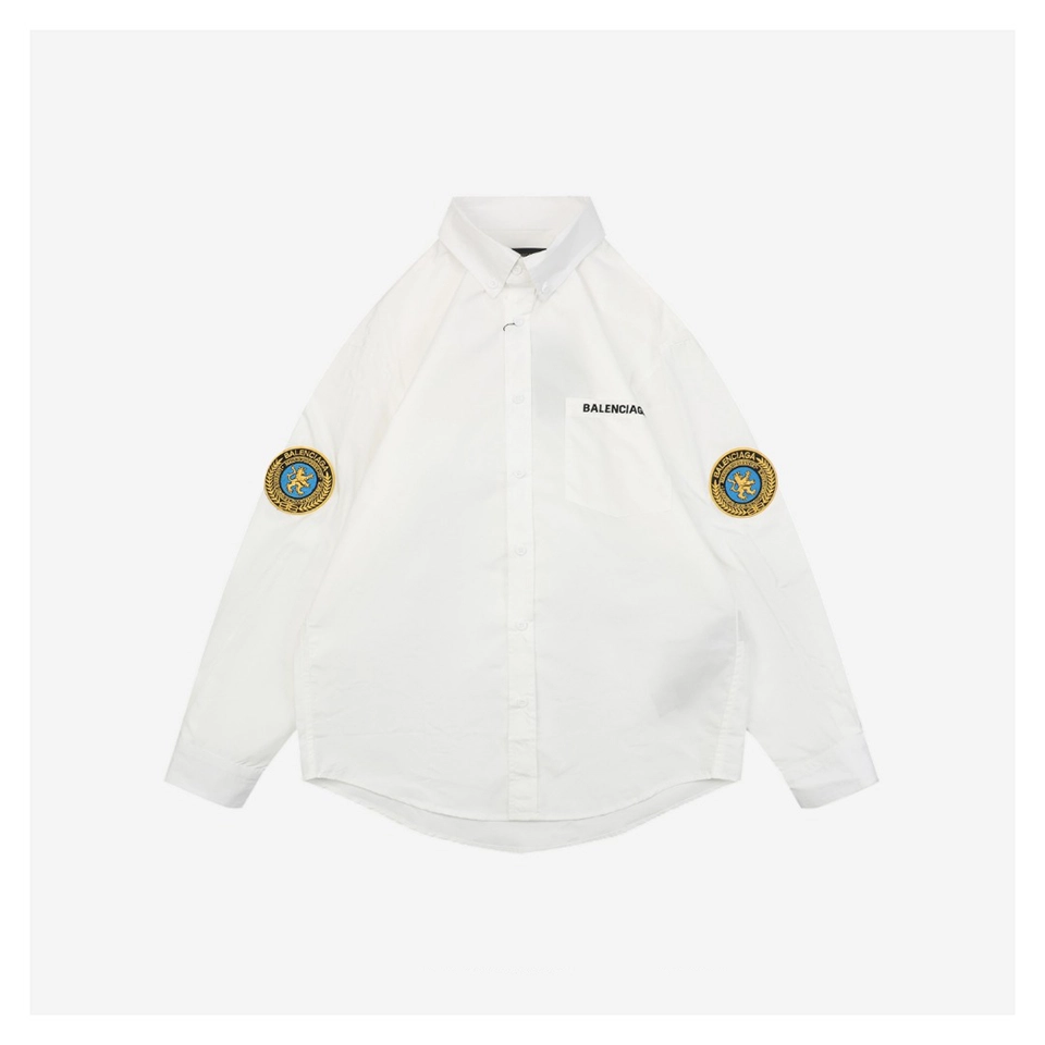 Blcg Embroidered Crest Lion Patch Shirt