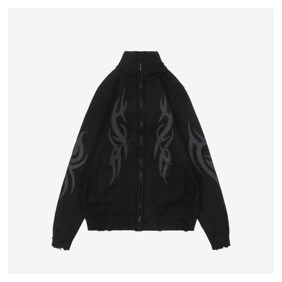 Balenciaga-Flame-Totem-Distressed-Destroyed-Cardigan-Jacket2.jpeg.webp Blcg Flame Totem Distressed Destroyed Cardigan Jacket