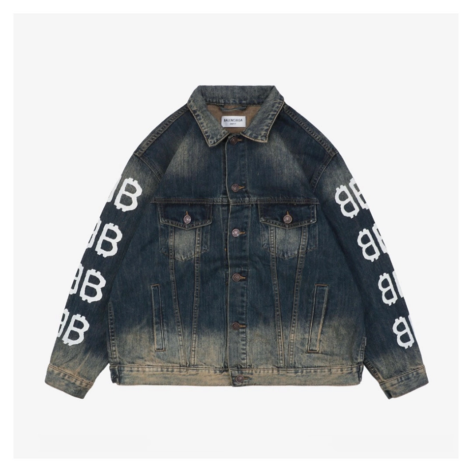 Blcg Graffiti Double B Logo Denim Jacket