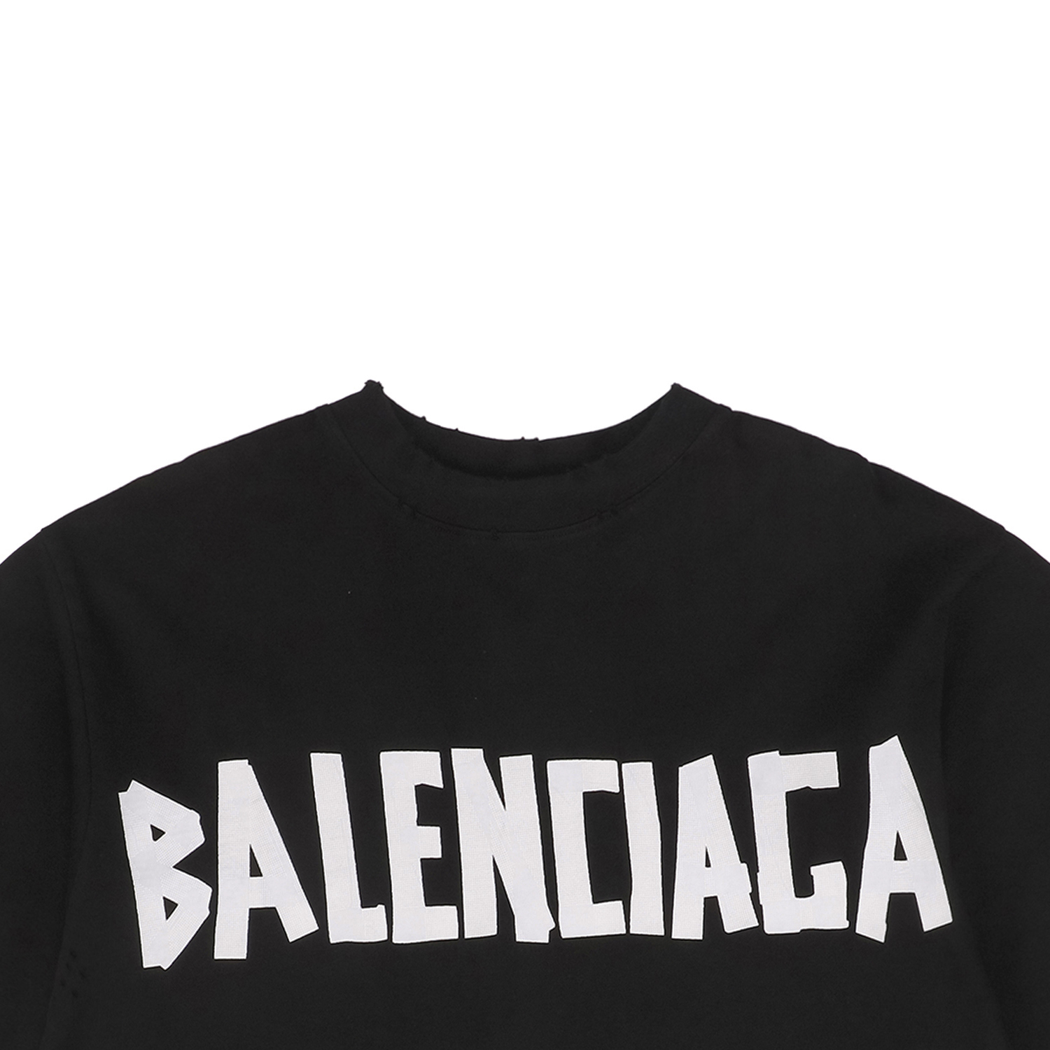 Balenciaga-Grey-White-Tape-Print-T-Shirt1.jpeg.jpg Blcg Grey White Tape Print T Shirt