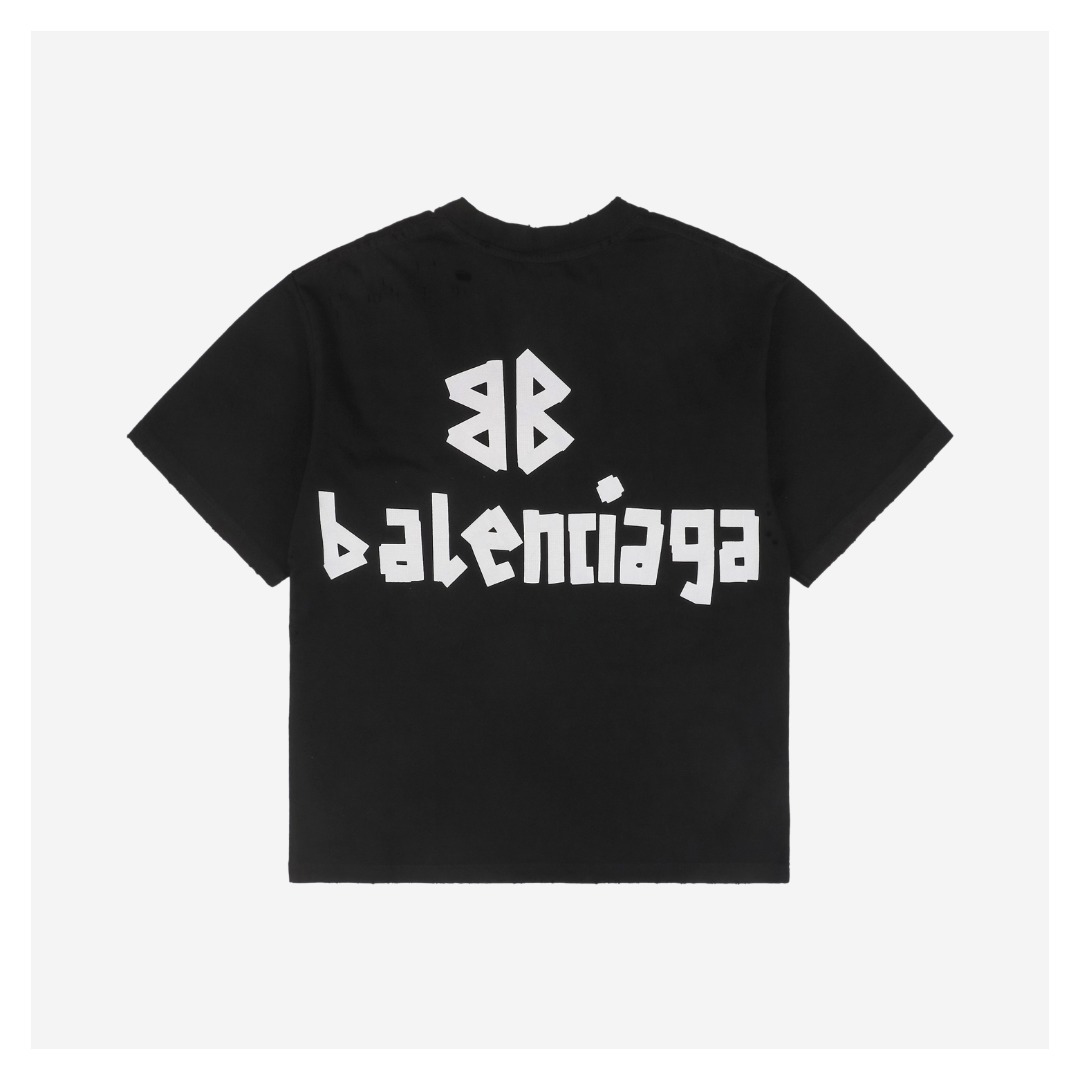 Balenciaga-Grey-White-Tape-Print-T-Shirt3.jpeg.jpg Blcg Grey White Tape Print T Shirt