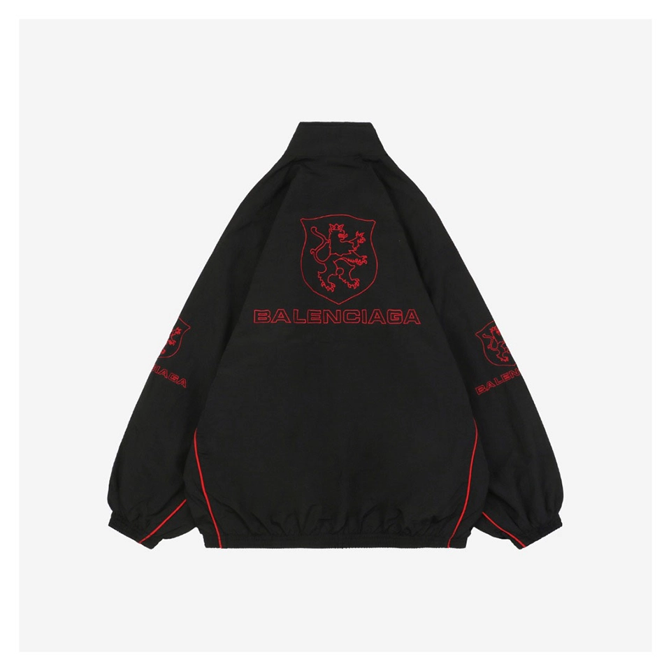 Blcg Manchester United Crest Embroidered Stand Collar Jacket 2