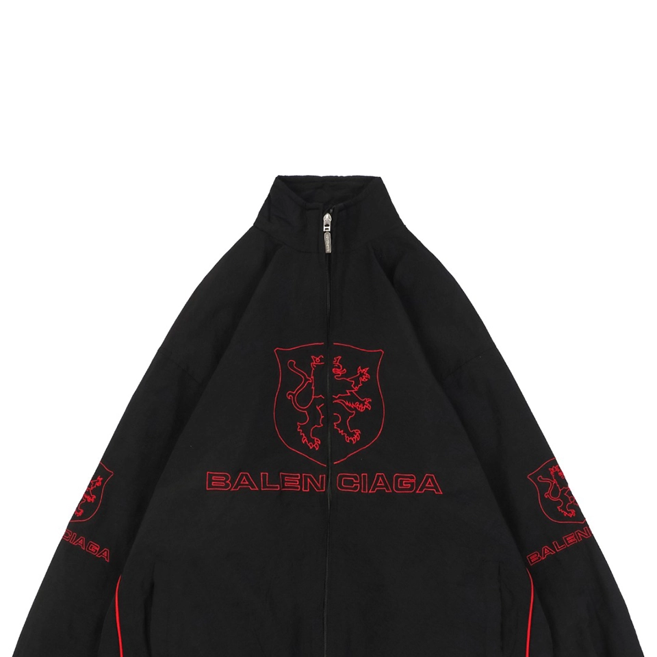 Blcg Manchester United Crest Embroidered Stand Collar Jacket 2