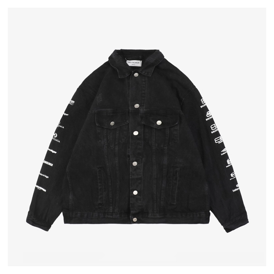 Balenciaga-Paris-Multi-Logo-Print-Denim-Jacket1.jpeg.webp Blcg Paris Multi Logo Print Denim Jacket