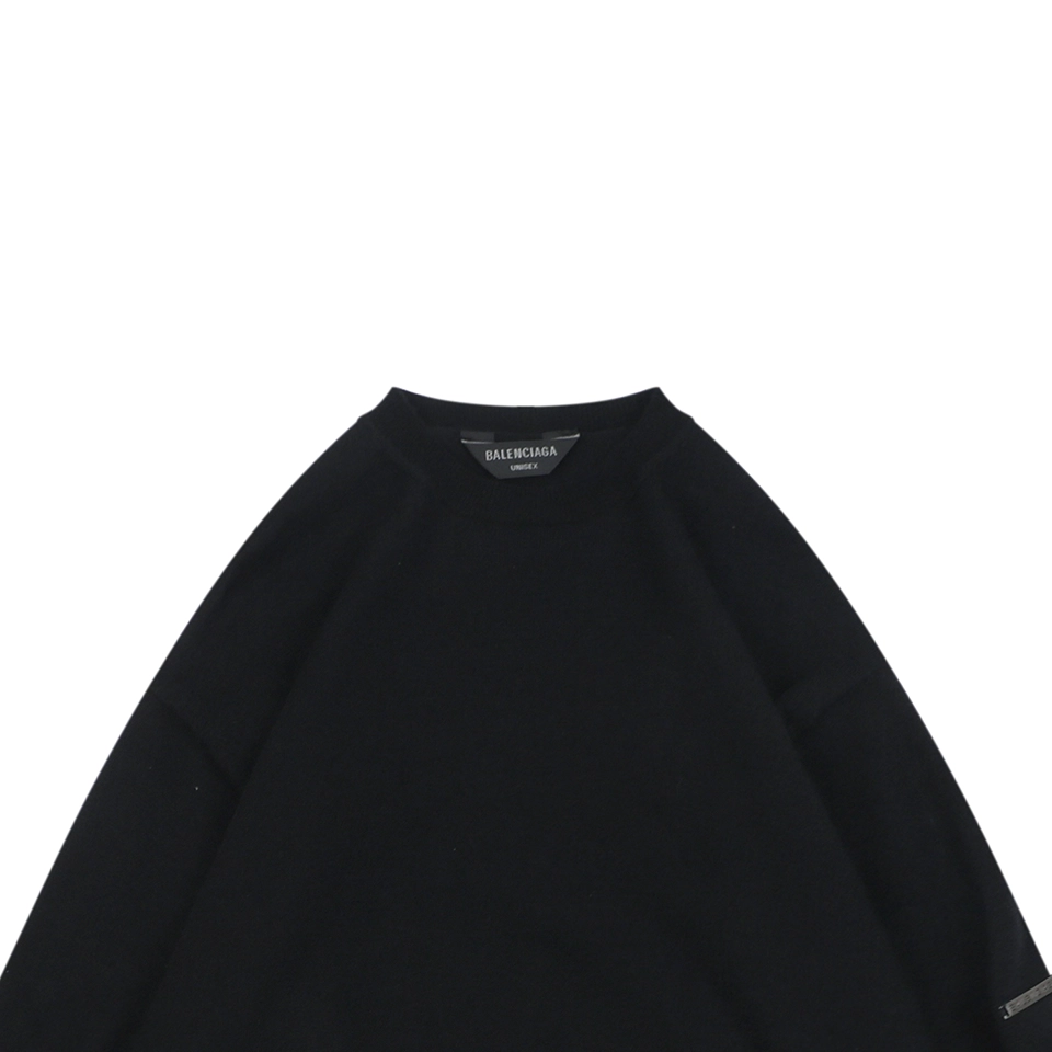 Blcg Signature Plaque Wool Crewneck Sweater
