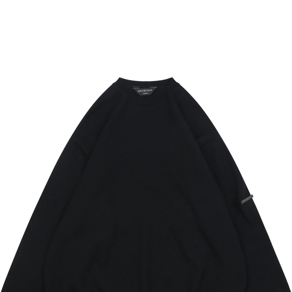 Blcg Signature Plaque Wool Crewneck Sweater