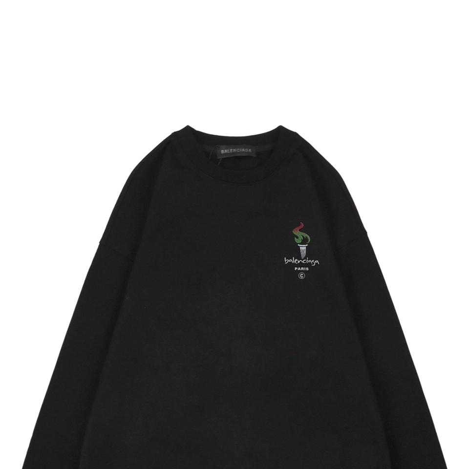 Balenciaga-Torch-Logo-Crewneck-Shirt9.jpeg.webp Blcg Torch Logo Crewneck Shirt
