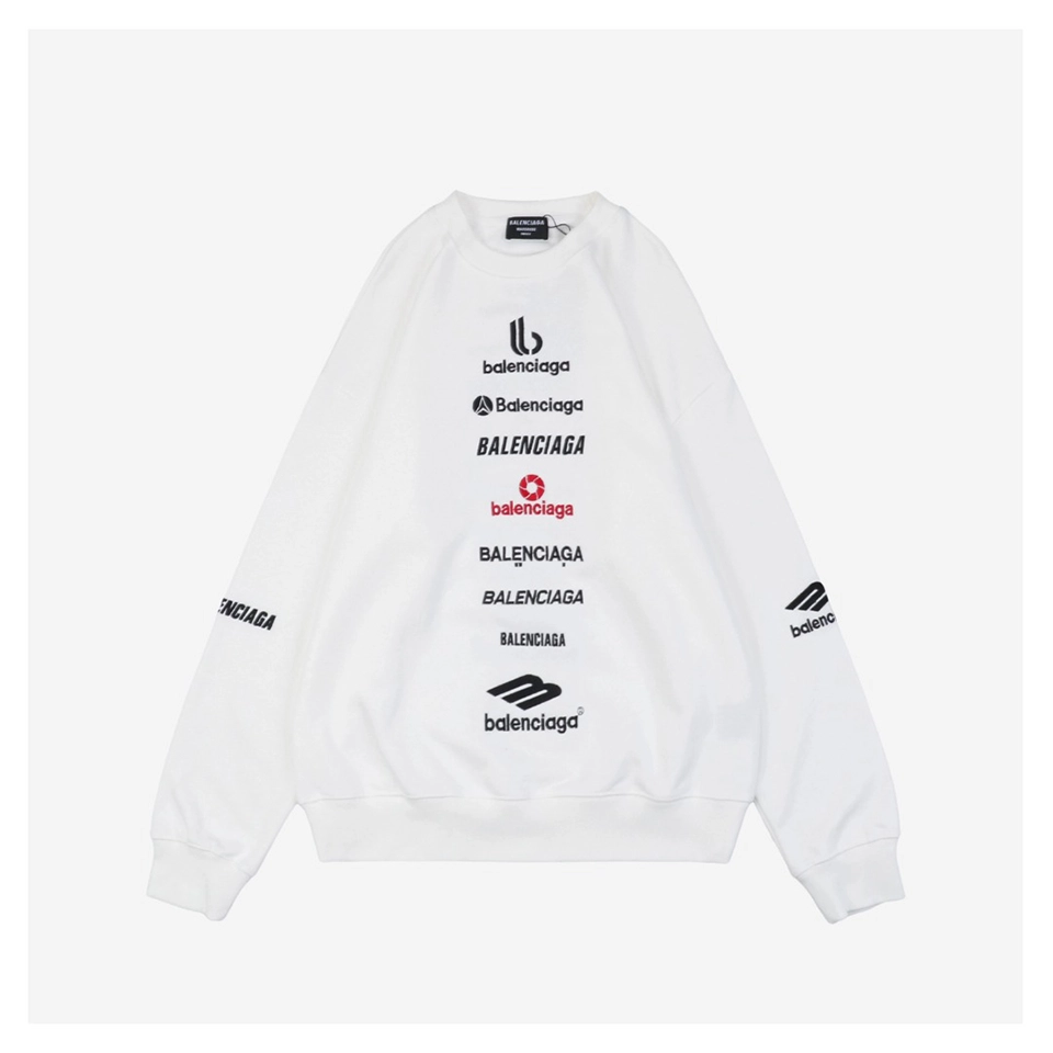 Blcg Vertical Multilogo Embroidered Crewneck Shirt