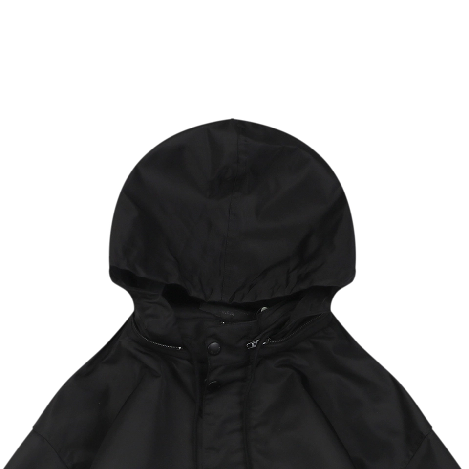 Blcg Yellow Tape Logo Hooded Windbreaker Jacket