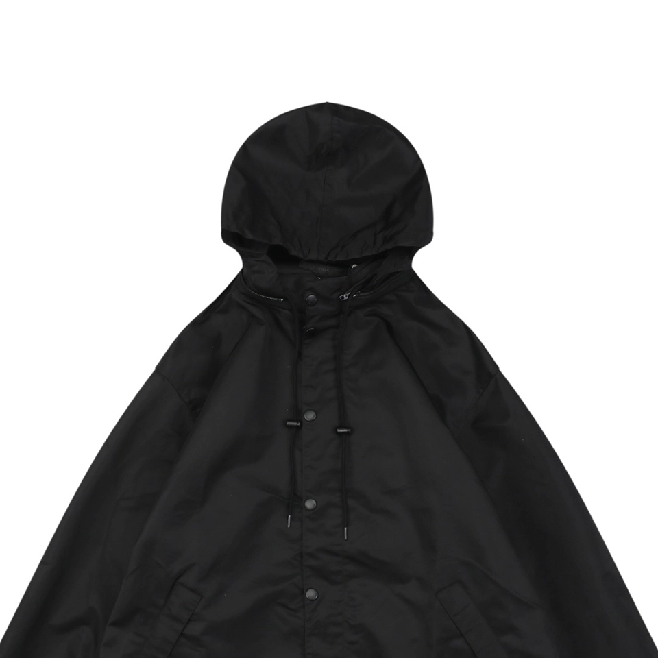 Blcg Yellow Tape Logo Hooded Windbreaker Jacket