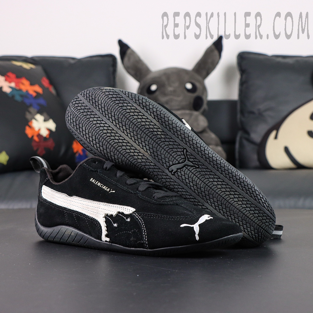 Blcg X Speedcat Suede Black White