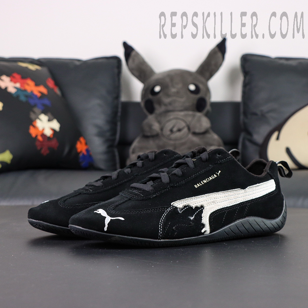 Blcg X Speedcat Suede Black White