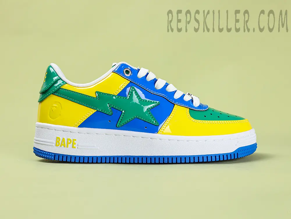 A Bathing Ape Bapesta M1 Brazil Low Sneakers