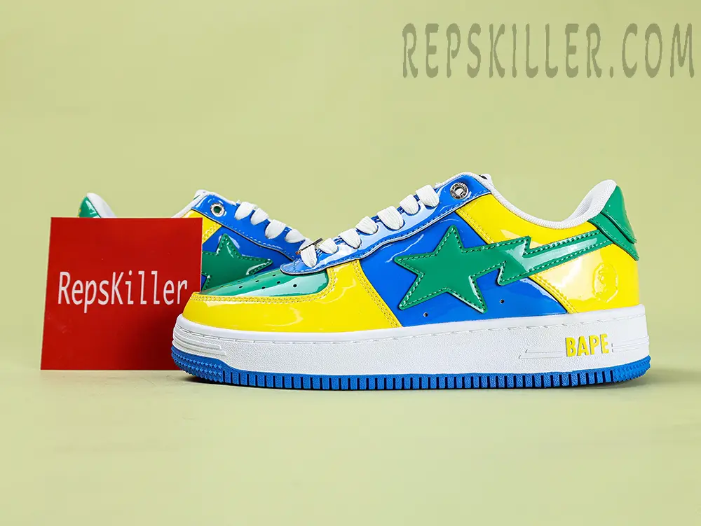 A Bathing Ape Bapesta M1 Brazil Low Sneakers