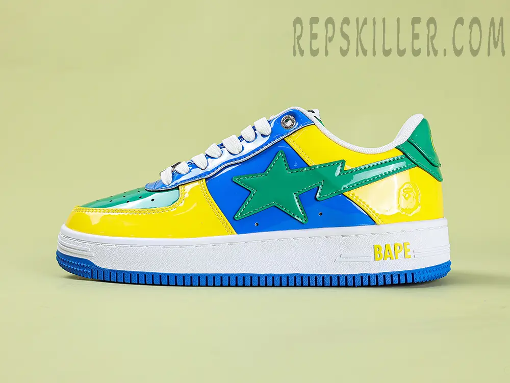 A Bathing Ape Bapesta M1 Brazil Low Sneakers