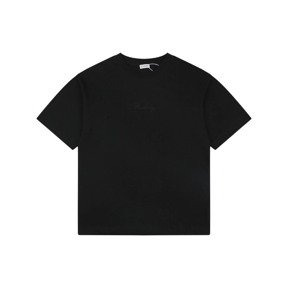 Bbry Cut Out Check Logo T Shirt