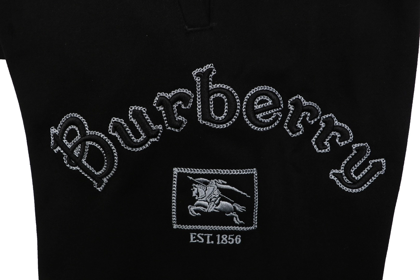 Bbry Embroidered Equestrian Knight Logo Sweatpants