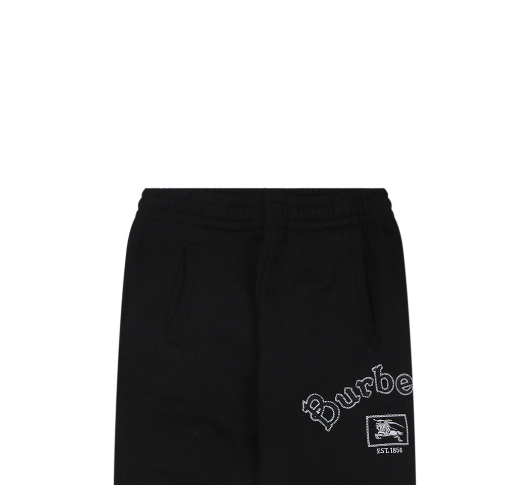 Bbry Embroidered Equestrian Knight Logo Sweatpants