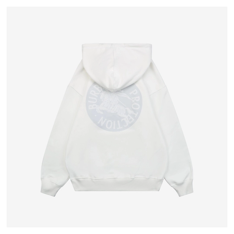 Bbry Equestrian Knight Embossed Logo Hoodie