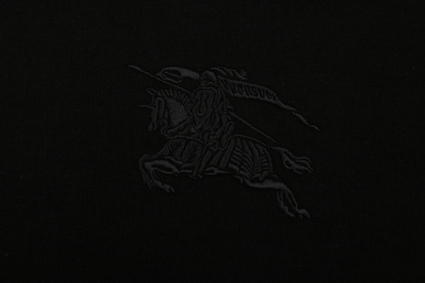 Bbry Equestrian Knight Embroidered Air Cotton Zip Jacket