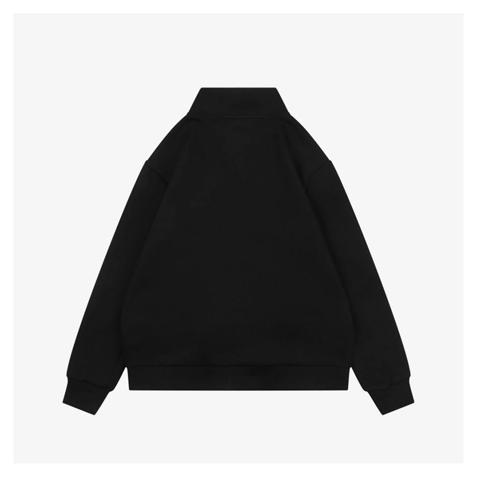 Bbry Equestrian Knight Embroidered Air Cotton Zip Jacket