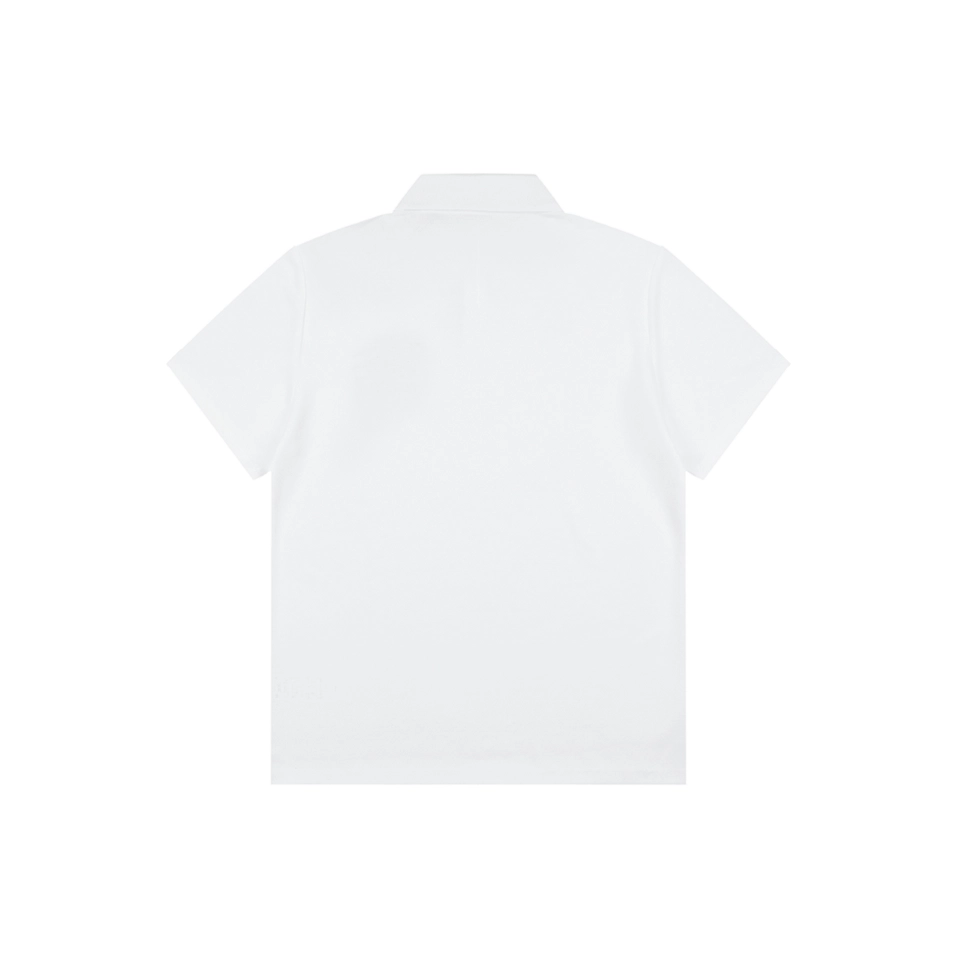Bbry Knight Logo Embroidered Cotton Polo T Shirt